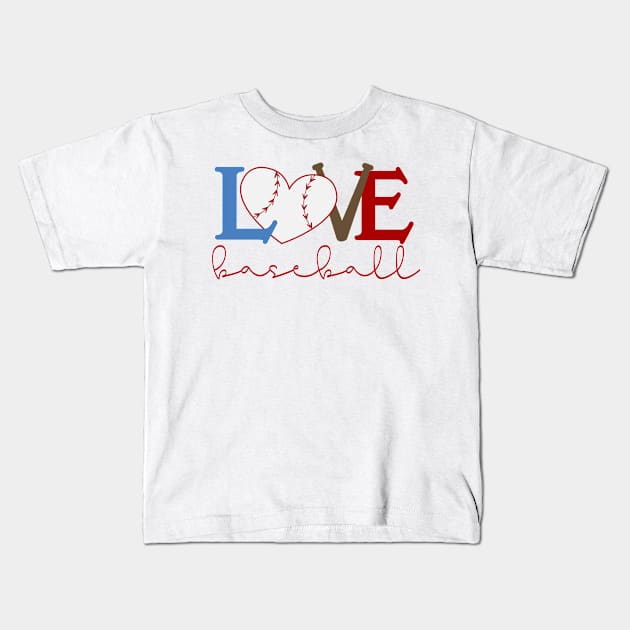 Baseball Lover Kids T-Shirt by Hashop